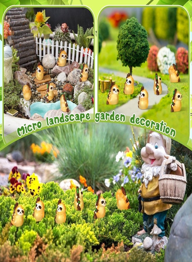 Soulchen 24 Pcs Mini Resin Sloth Animals Glow in The Dark Sloth Resin Animals Bulk Luminous Small Figures Figures for Micro Garden Landscape Dollhouse Hide Crafts Aquarium Decorations - Image 3